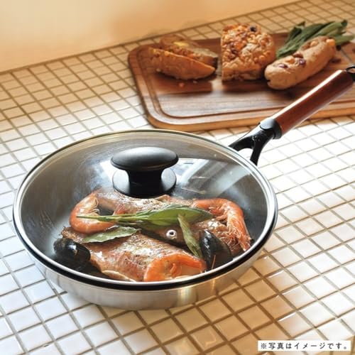 Pearl Metal Glass Lid for 20cm Cook Plus, Fully Strengthened, with Steam Hole, HC-258