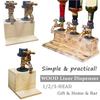Faucet Shaped Alcohol Drink Liquor Beverage Beer Shot Dispenser,Wooden Whiskey Liquor Dispenser for Bar home,Men's Gift For Dad
