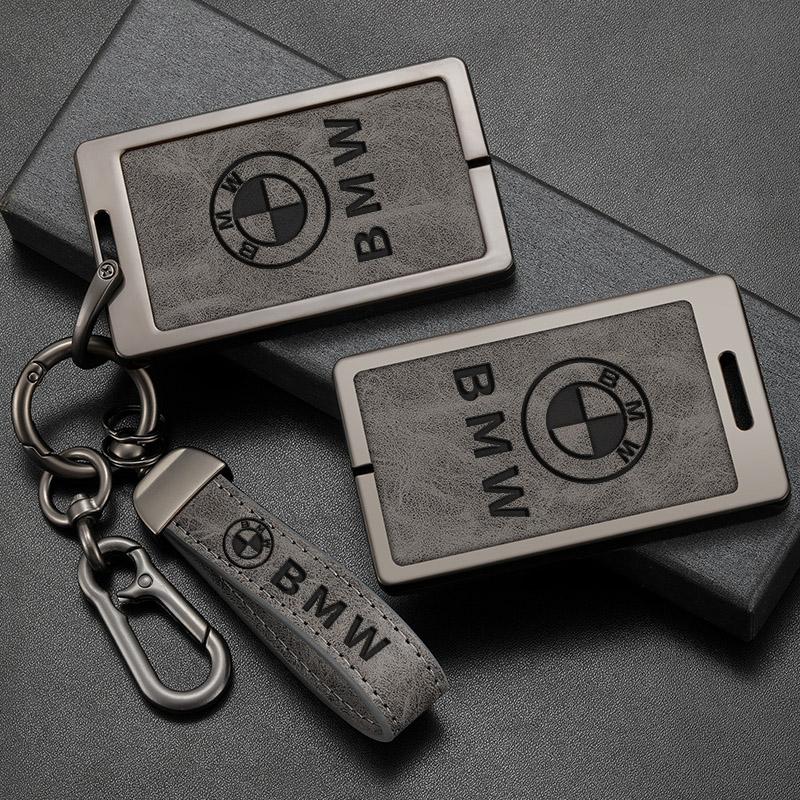 ORWI7 Leather Car Remote NFC Digital Card Key Case Cover Holder Shell For BMW New 5 7 Series X5 X7 535le 2022 Keychain Accessories