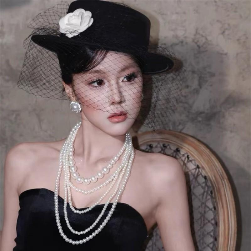 Французская камелия, сетчатый цилиндр, праздничный наряд, шляпа ведьмы, элегантная шляпа с плоским верхом, женский фотореквизит.