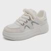 Весенние женские белые туфли Dad Shoes на толстой подошве 2025 года — дышащие, увеличивающие рост, универсальные кроссовки для весны и осени