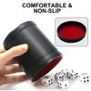 Quiet PU Leather Straight Dice Cup Shaker Mute Dice Cups Drinking Game Entertainment Dice Cup Bar Game Supplies