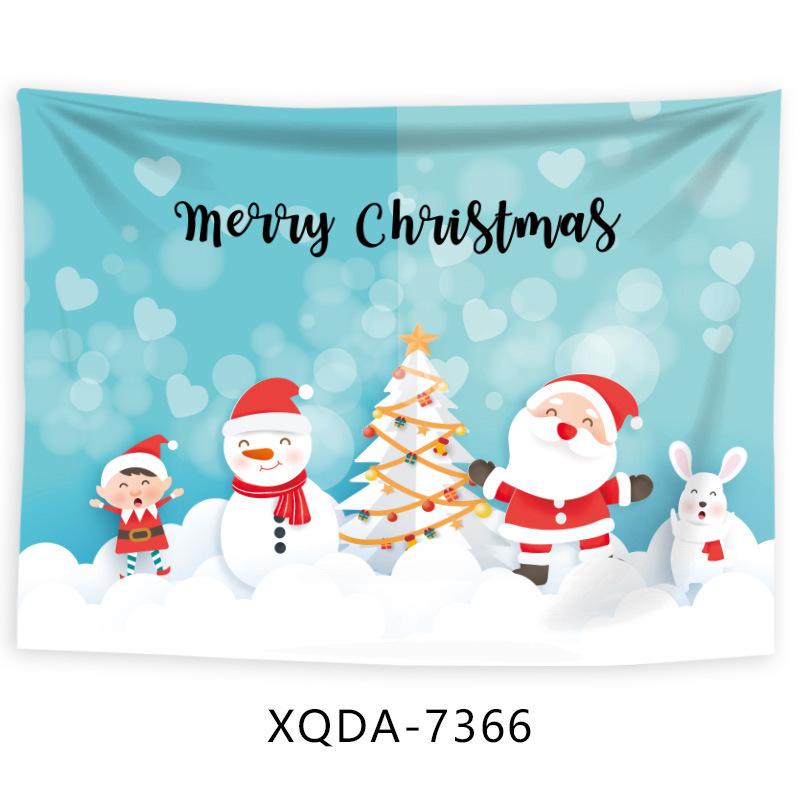 Рождественская Елка Гобелен Санта Клаус Висит Ткани Фон Ткани Рождественская Елка