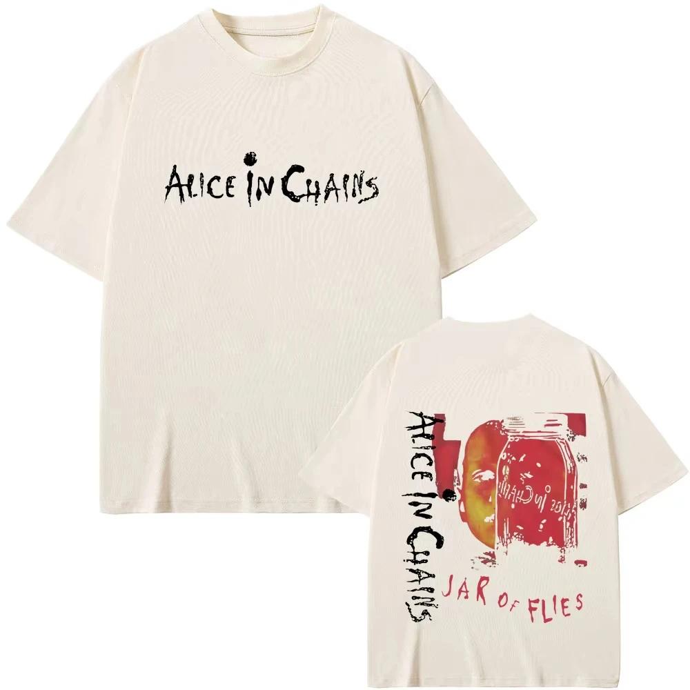 Rock Band Alice in Chains Jar of Flies Album Tshirt Summer Mens Women Vintage Casual Cotton T Shirts Unisex Fashion Streetwear