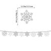 Winter Christmas Baby Party Theme Decoration Snowflake Flag Cake Card Set Customization