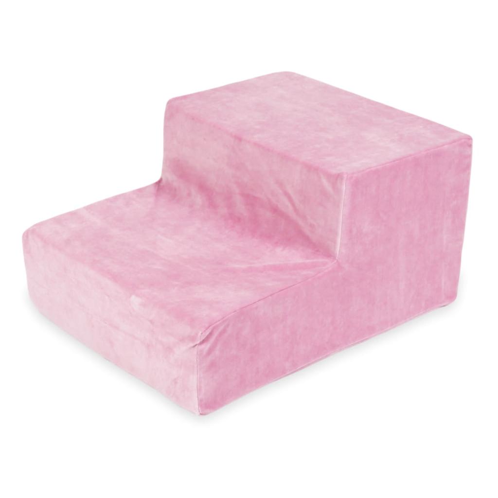 Schodek Do Piankowego Placu Zabaw Velvet Soft Różowy
