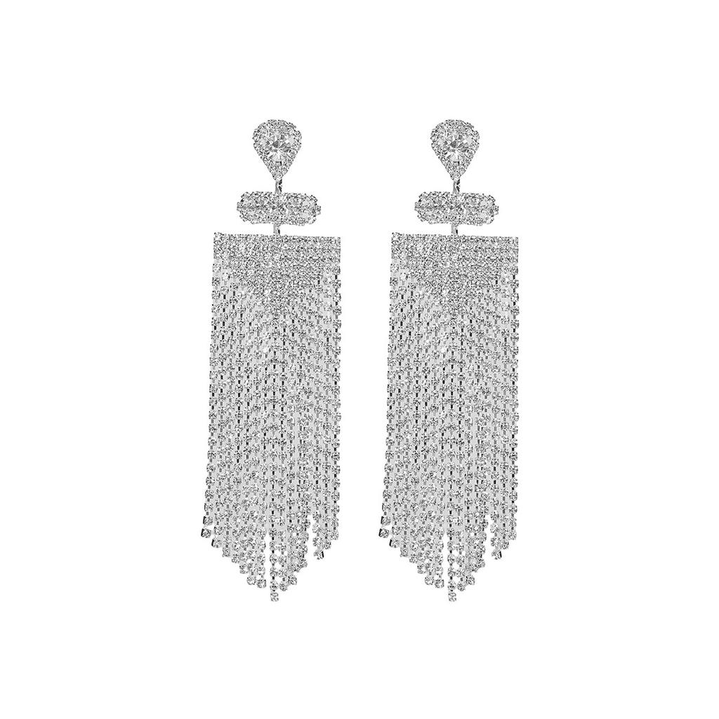 Серьги-мечи из сверкающих стразов высокого класса для тяжелой промышленности