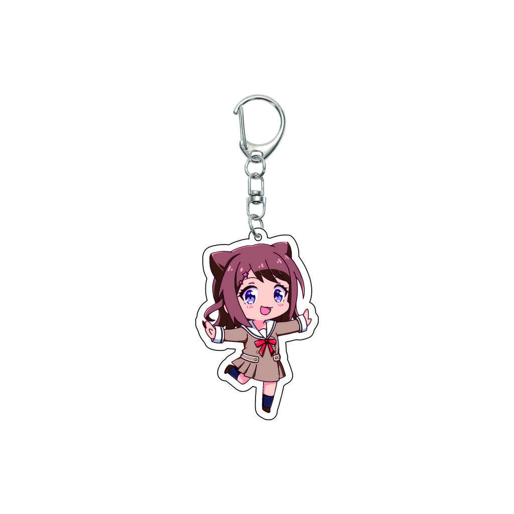 55MM Аниме banG Dream Брелок Тояма Касуми/Сая Ямабуки/Ханазоно Таэ Брелок Акриловая Модель Пластина Рождественские Подарки