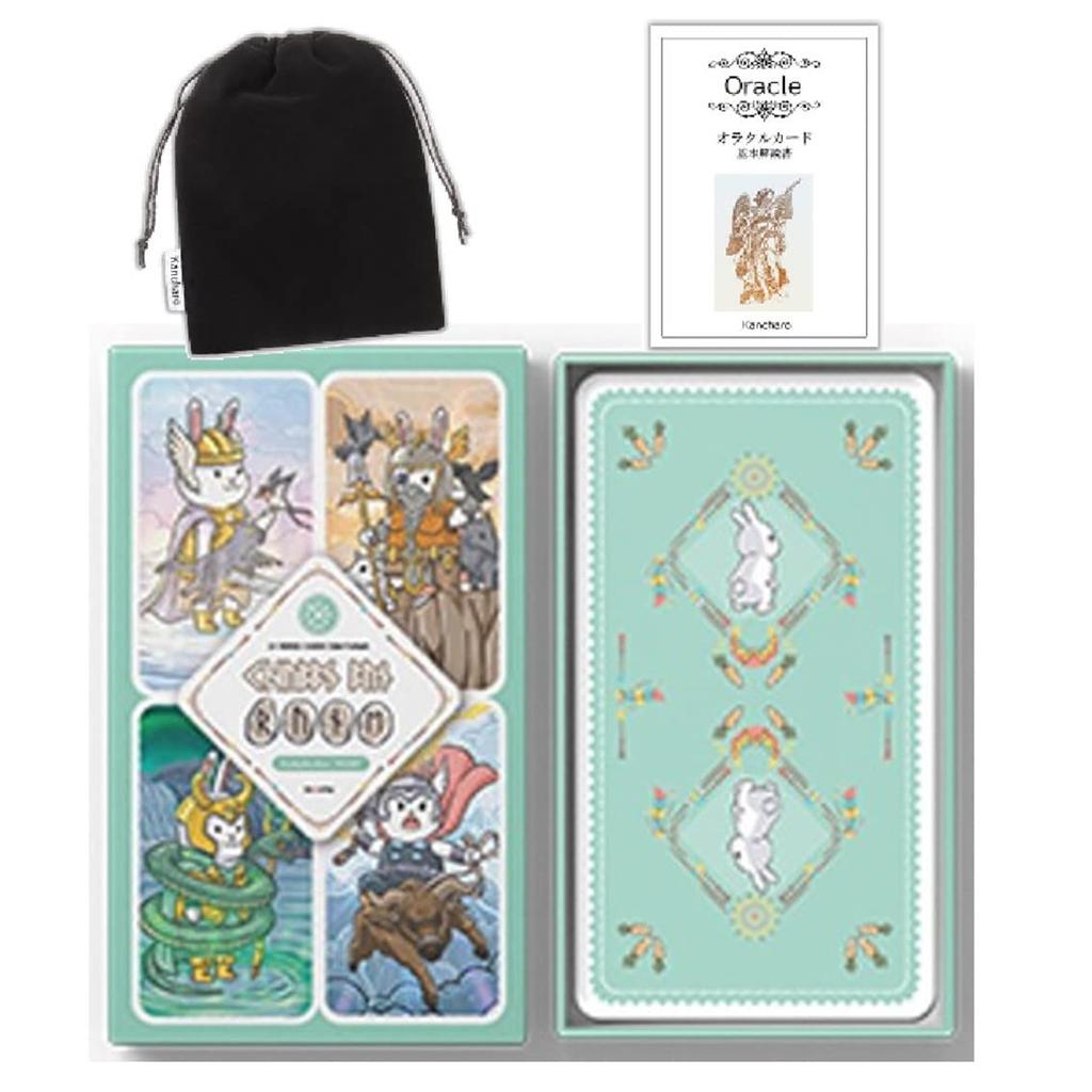 Набор карт Таро Оракул Канчаро Руны Бан Карманный Включает Японскую карту Оракул Основные инструкции Мешочек 28 штук [Пухлый] (Карманный размер)] & (аутентичный)