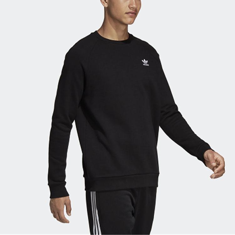 Adidas Originals Essential Crew Sweatshirt Men Tops Black DV1600