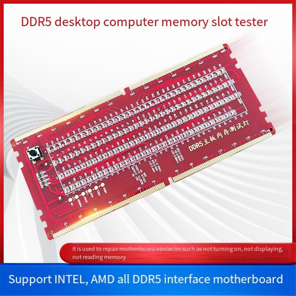 Тестер слотов памяти DDR5 Широкая совместимость Тестер памяти DDR5 для ремонта компьютеров
