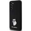 Karl Lagerfeld Klhcs24Msmhcnpk S24+ S926 Czarny/Black Hardcase Silicone Choupette Metal Pin
