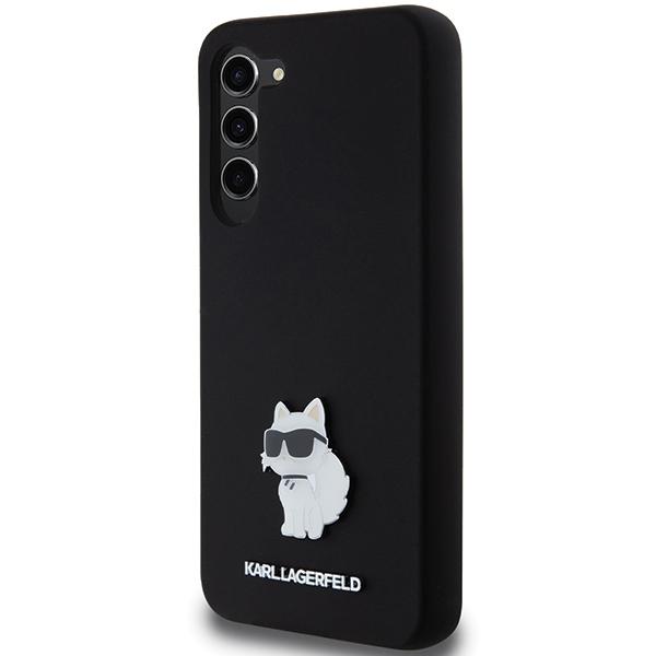 Karl Lagerfeld Klhcs24Msmhcnpk S24+ S926 Czarny/Black Hardcase Silicone Choupette Metal Pin