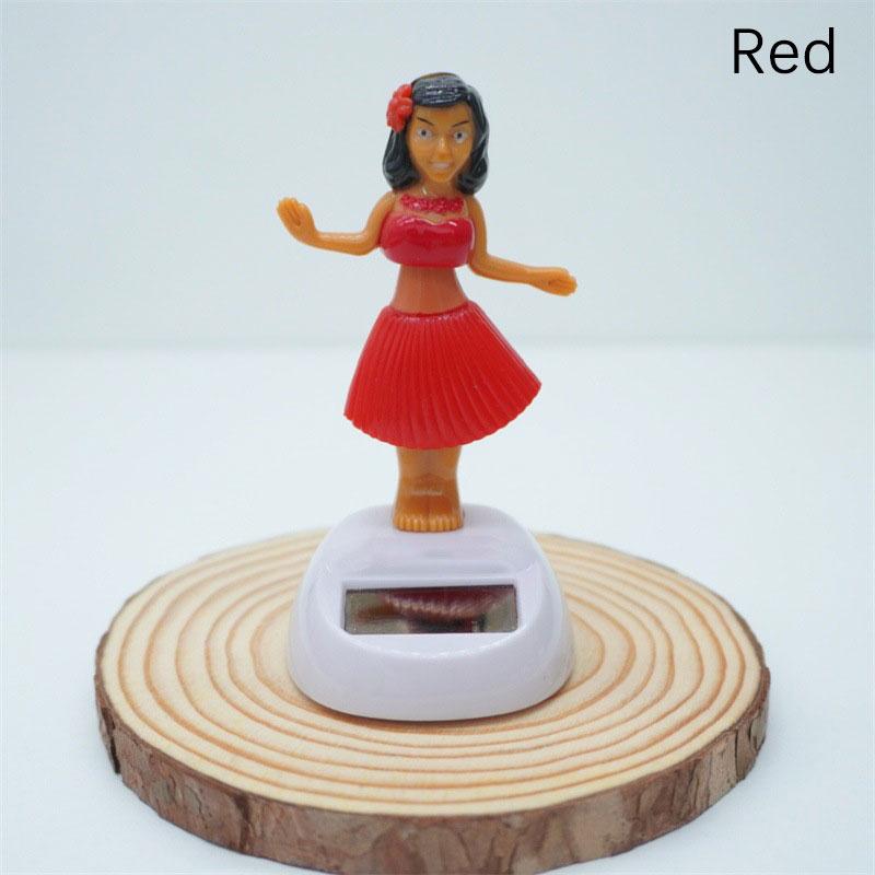 Солнечная энергия Танцующая Хула Девушка Украшения для приборной панели Качающиеся игрушки-болванчики