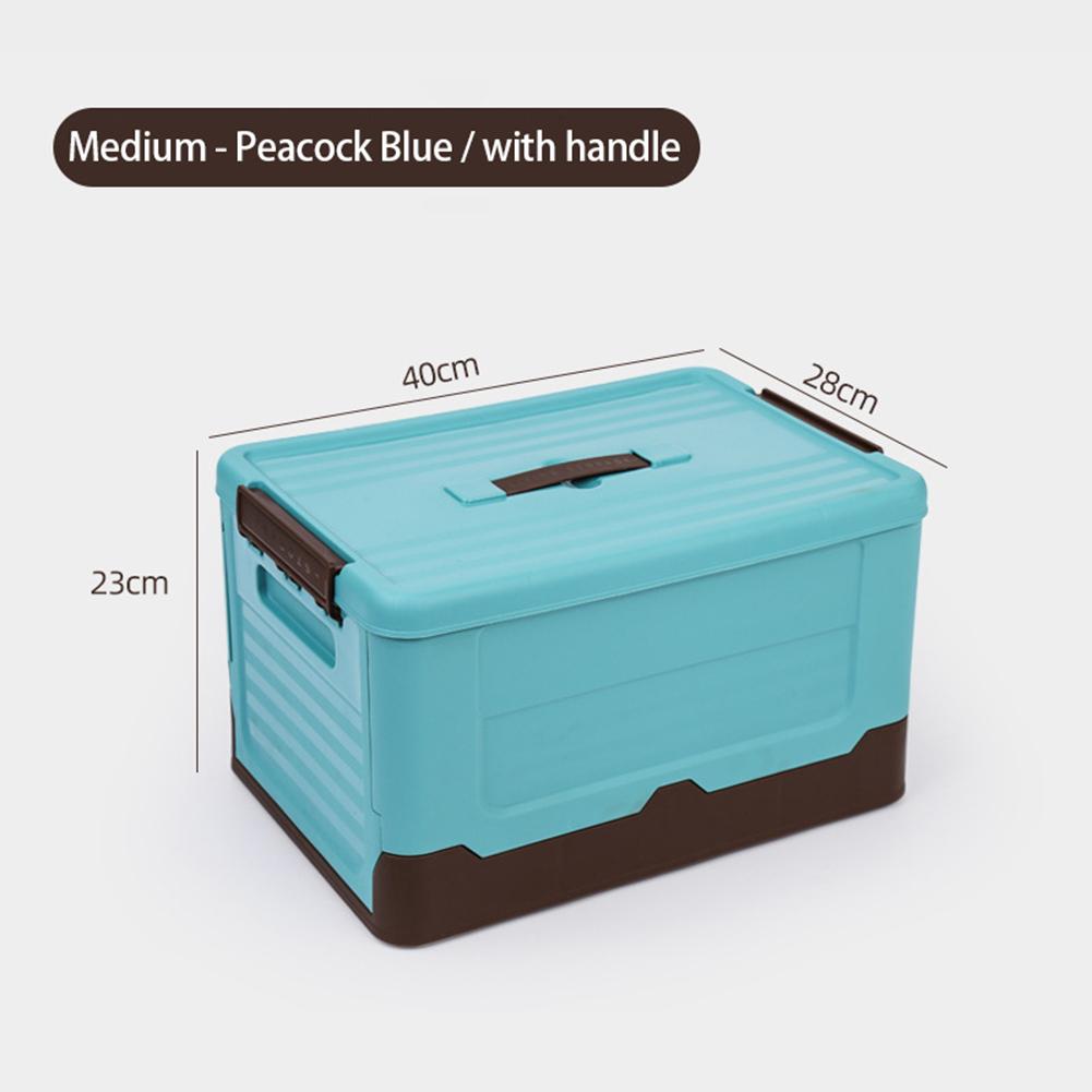 Large Capacity Foldable Storage Box With Lid Multifunction Organizer Toy Box Student Dormitory Plastic Storage Case