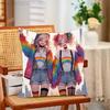 Lesbian LGBT Rainbow Pride Pillow Case Plush Pillow Cases Home Decoration Pillow Cover for Sofa Bed Chair Living Room