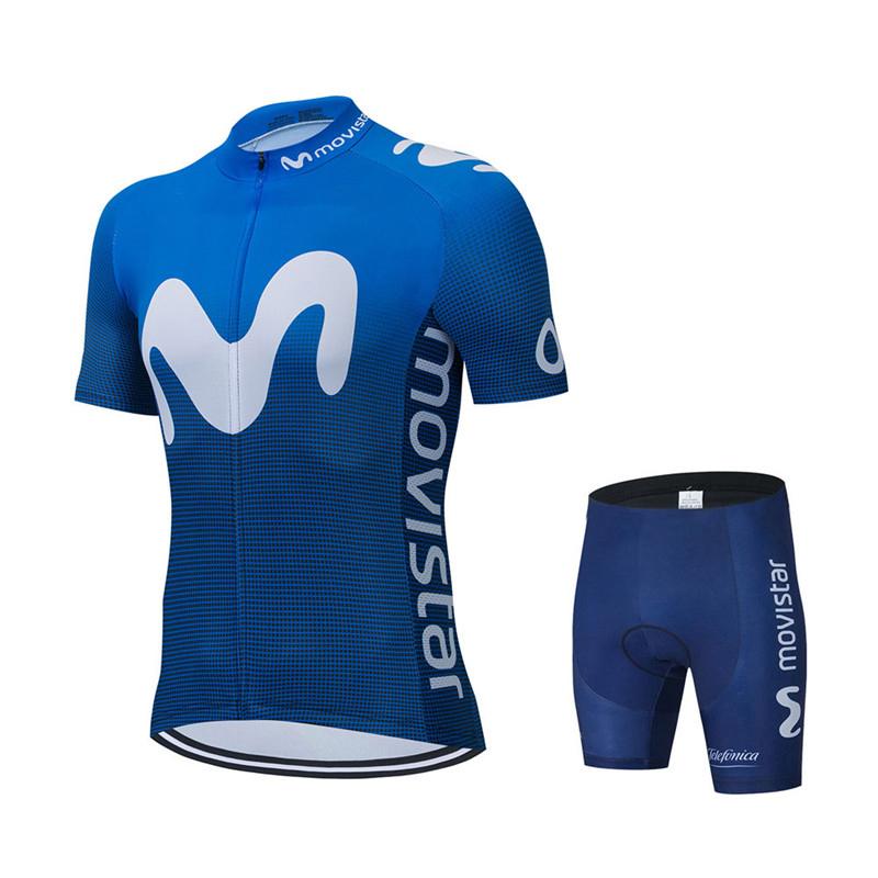 2026 Summer Breathable Cycling Suit Set  Movistar Team Cycling Jersey Set Sport Mtb Bicycle Jerseys Men's Bike Clothing Maillot Ciclismo Hombre