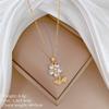 Copper Micro-Inlaid Love Light Luxury Temperament Gorgeous Full Diamond Necklace Female Versatile Collarbone Chain Titanium Steel