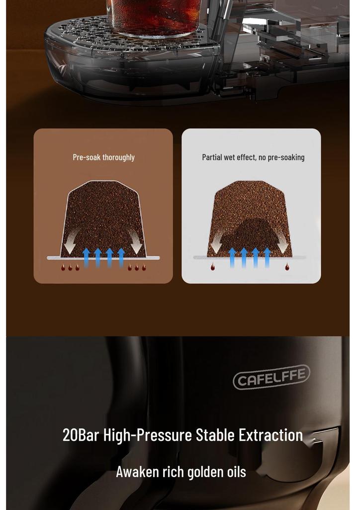 Портативная капсульная кофемашина CAFELFFE для дома, офиса и коммерческого использования