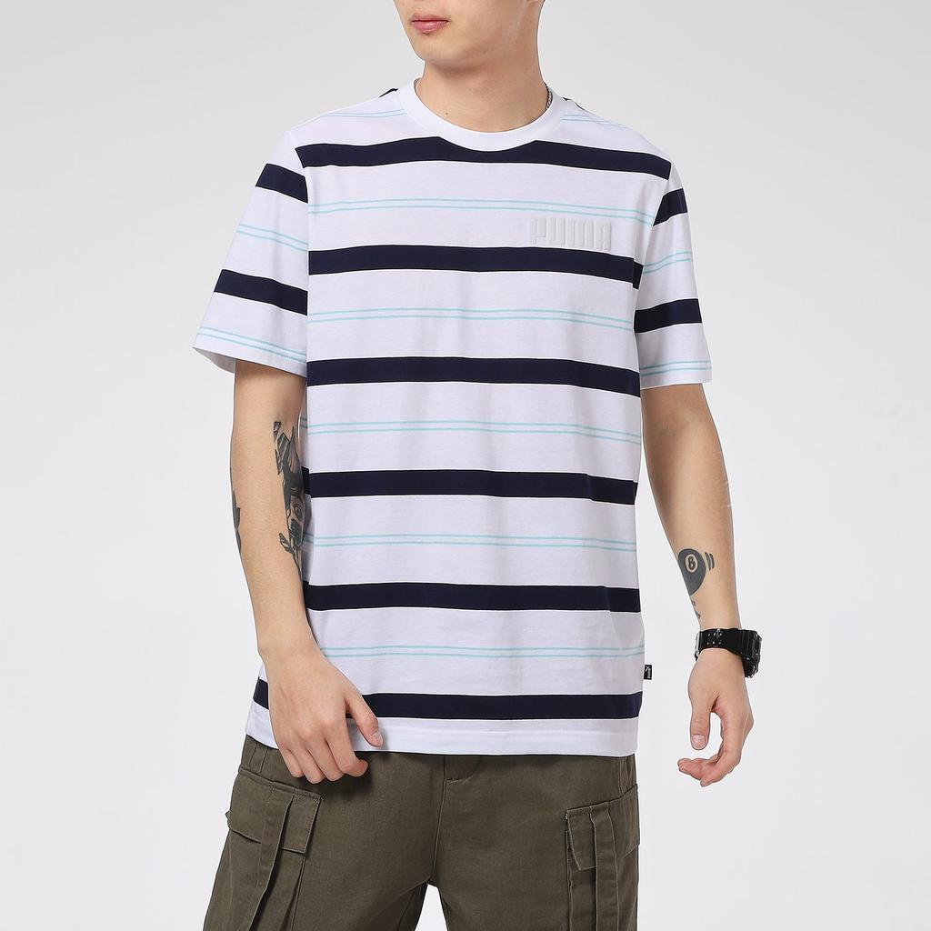 PUMA Suede Set-in Sleeve T-Shirt Men's White 845576-02
