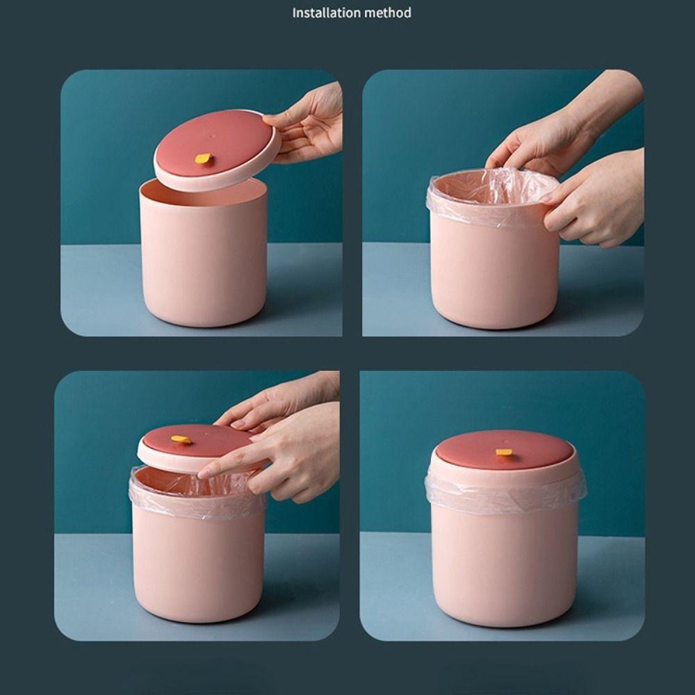 Мусорное ведро с крышкой, предотвращающее запахи, корзина для мусора, маленькое мусорное ведро нажимного типа, дом