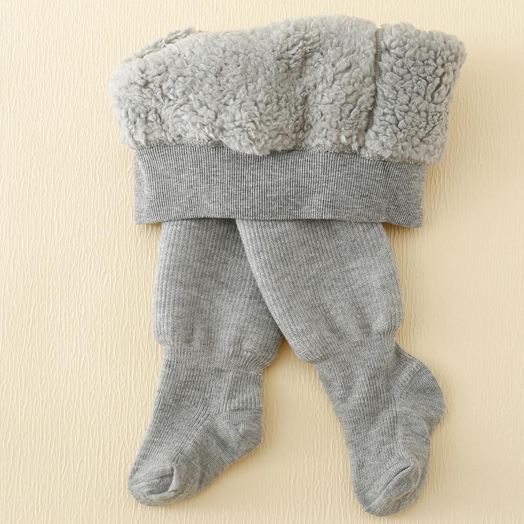 Winter Infant Baby Girls Polar Fleece Lining Stripes Leggings Plus Thick Warmth Cotton Tights Toddler Kids Keep Warm Pantyhose