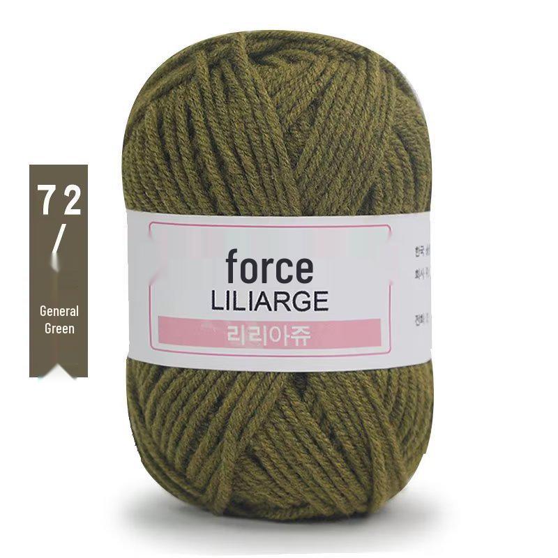 4-слойная молочная хлопковая пряжа для детских свитеров, кукол, обуви, шапок, вязания крючком и DIY-проектов