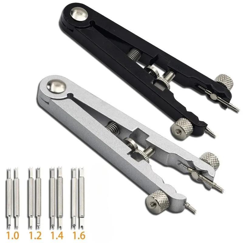 Плоскогубцы для снятия ремешка для часов Пружинный стержень Инструмент для снятия ремешка для часов из алюминиевого сплава V-образный регулировочный инструмент для ремонта