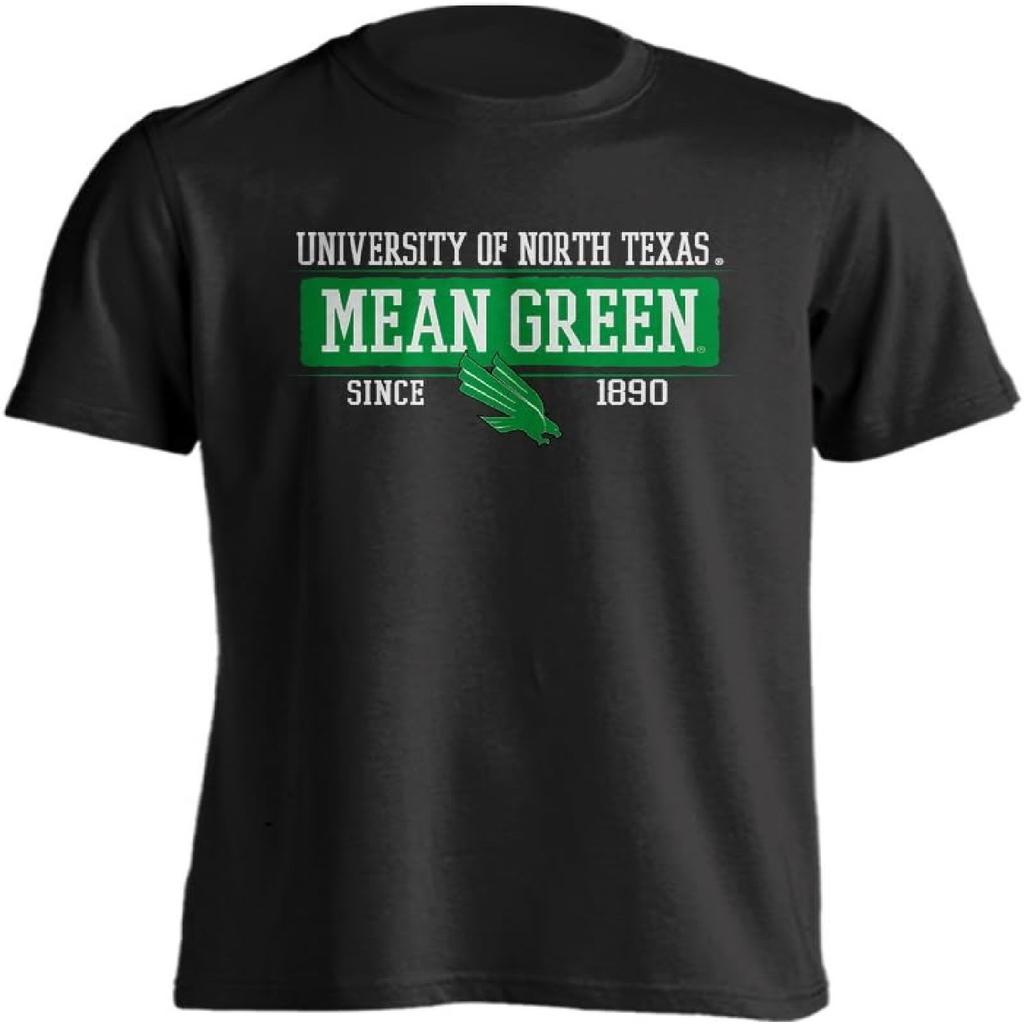 North Texas Mean Green Bar Mascot Established Short Sleeve T-Shirt