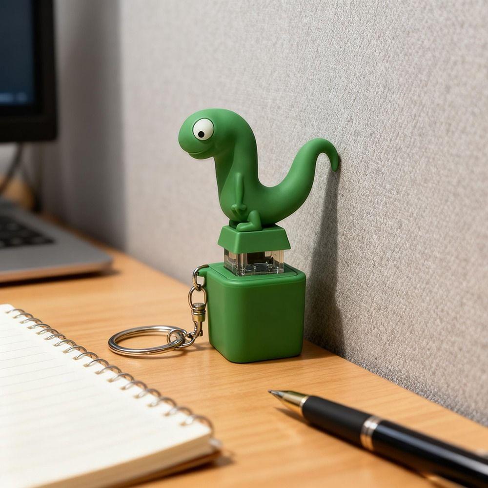 Rechargeable Fidget Toys Portable Lizard Keychain Rechargeable Animal Keychains  Anxiety Relief