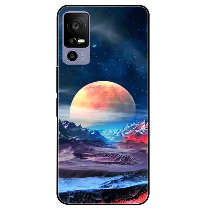 Capa For TCL 40 NxtPaper 5G 2023 Lion Cat Soft Case Silicone Black Covers For TCL 40 NxtPaper 5G 40 NxtPaper Coque Fusion Bumper