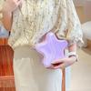 Cute Candy Color Star Shape Women's Mini Crossbody Shoulder Bag Summer Girls Chain Funny Purse Children Jelly Clutch Handbag CLE