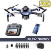 New GT8  Drone Professional 6K Camera Aerial FPV Brushless Motor Obstacle avoidance Screen Remote Control Folding Drone Toys