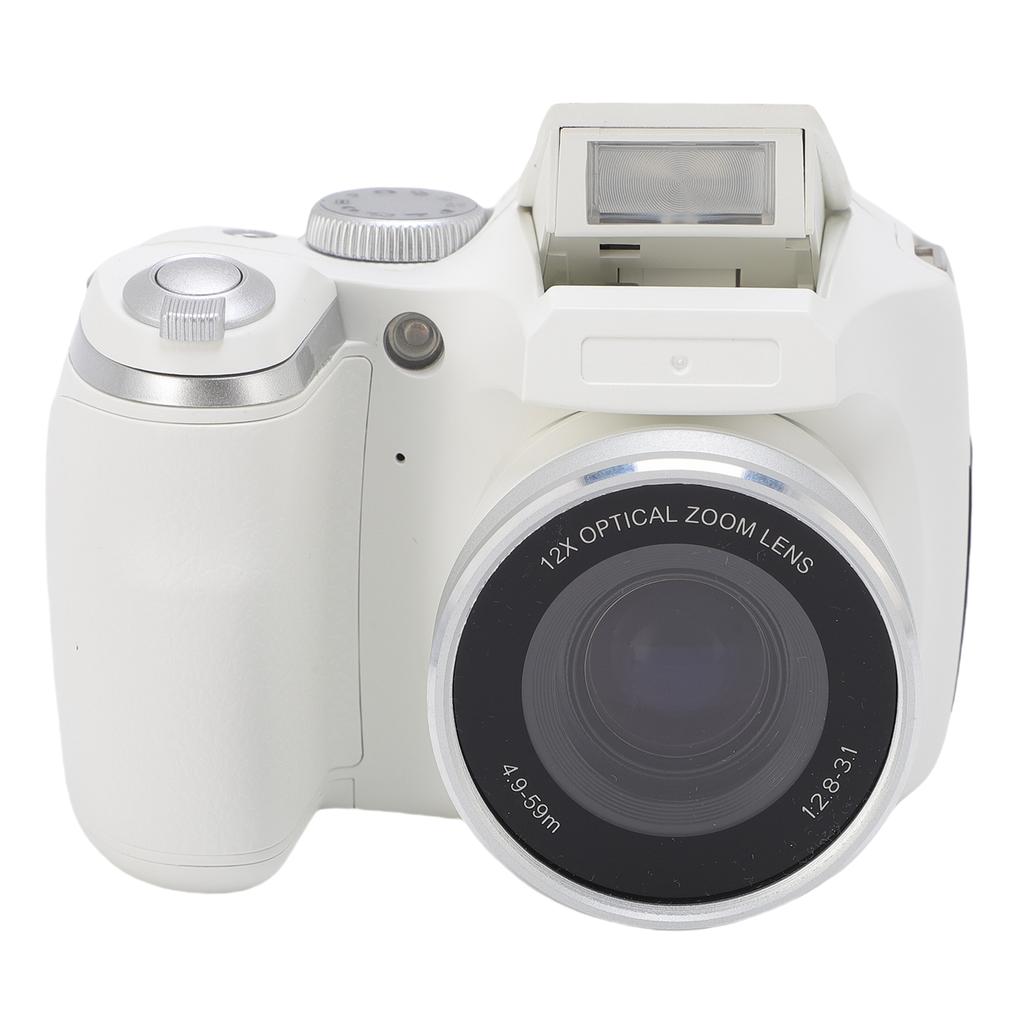DSLR-камера 4K 60M со светодиодной вспышкой, ЖК-экраном, CMOS, 12-кратным оптическим и 6-кратным цифровым зумом, ретро-цифровая камера, видеорегистратор для