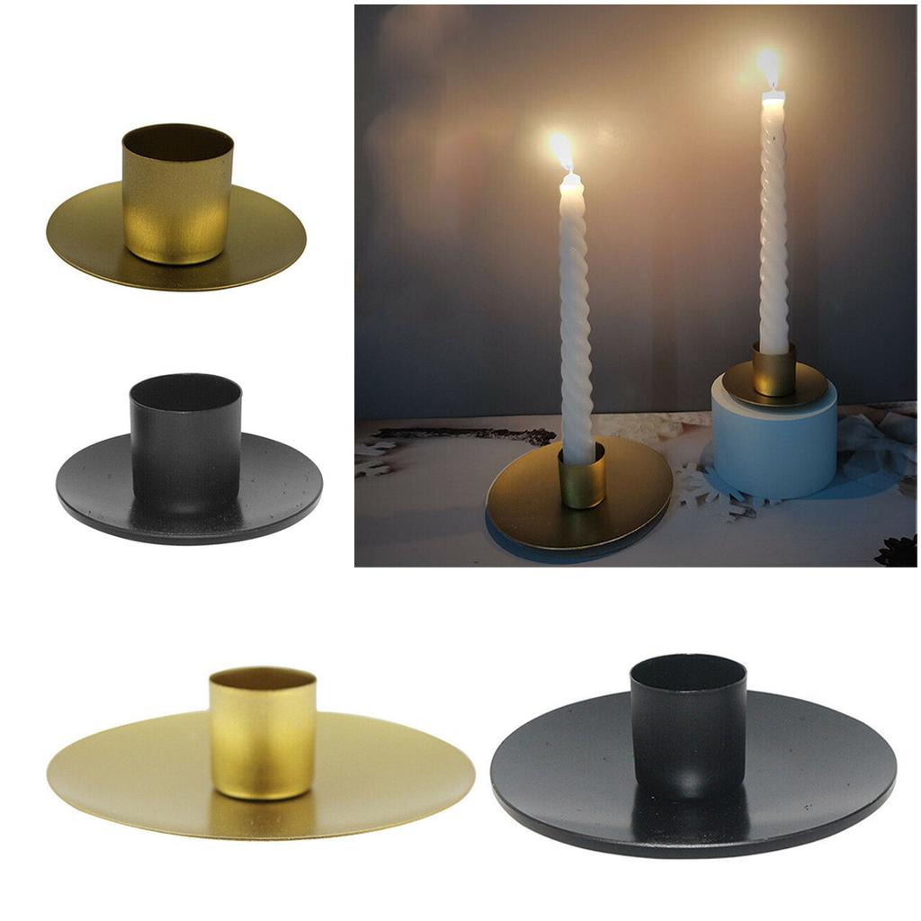 Simple Golden Candle Holders Metal Desktop Candlestick For Wedding Party Festival Candelabra Art Gifts Home Decor Candle Holders