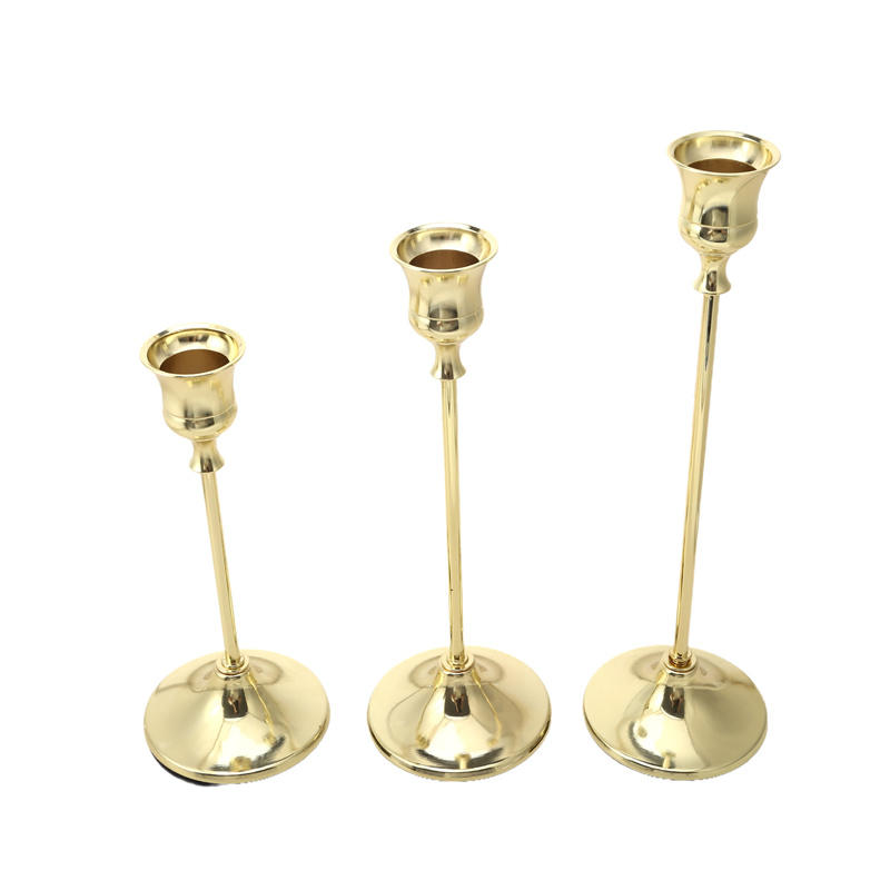 Подсвечники комплект латунный золотой подсвечник набор свадебный стол декоративный изысканный подсвечник подставка для вечеринки ужин