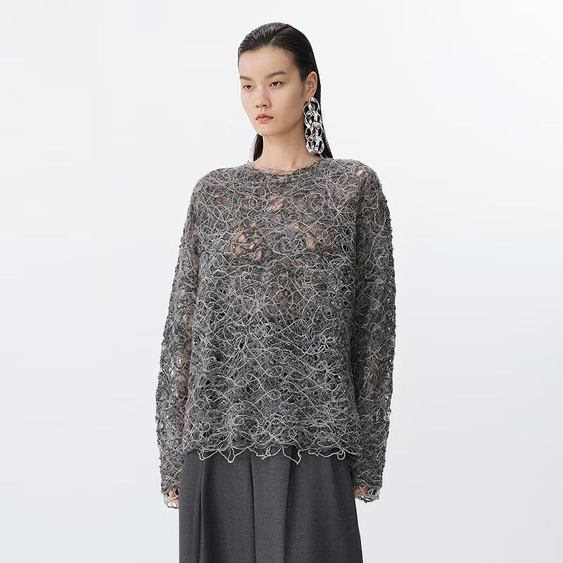 JNBY Long Sleeve Round Neck Pullover Sweater