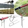 Storage Rack Fishing Rod Pole Stand Professional Insert Ground Sea Pole Support Outdoor