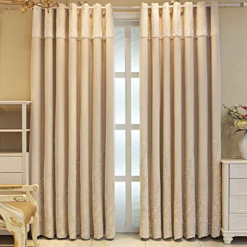 Curtains Double Lace Full Blackout Curtains Nordic Princess Style Living Room Bedroom Balcony Curtain Rod Bay Window
