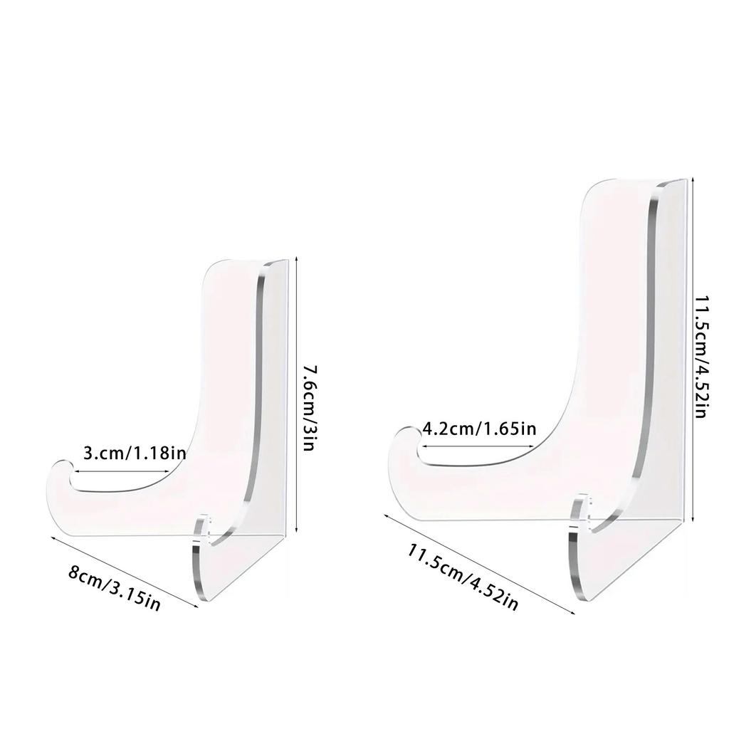 5 шт. Маленькая акриловая подставка-мольберт для демонстрации тарелок, карточек, фотографий, рамок, книг, журналов и многого другого устойчивым способом