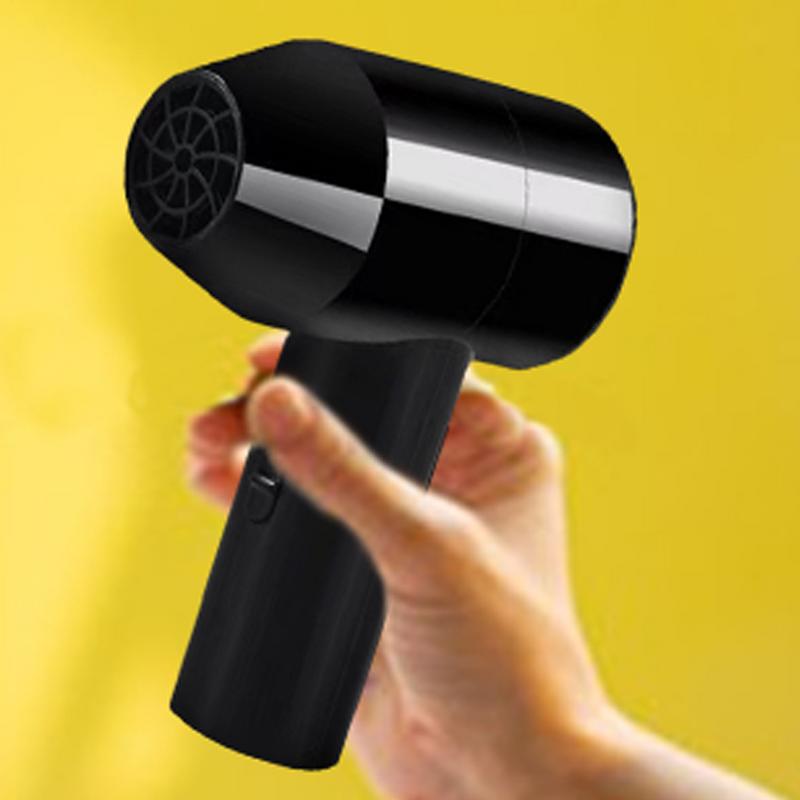 Cordless Handheld Power Fan Mini Hair Dryer  Travel Rechargeable Hair Dryer Household Appliance Dusting Outdoor Hair Dryer