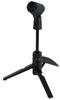 Dicon Audio MS-086 Mini Microphone Stand Foldable Tabletop Microphone Stand Black