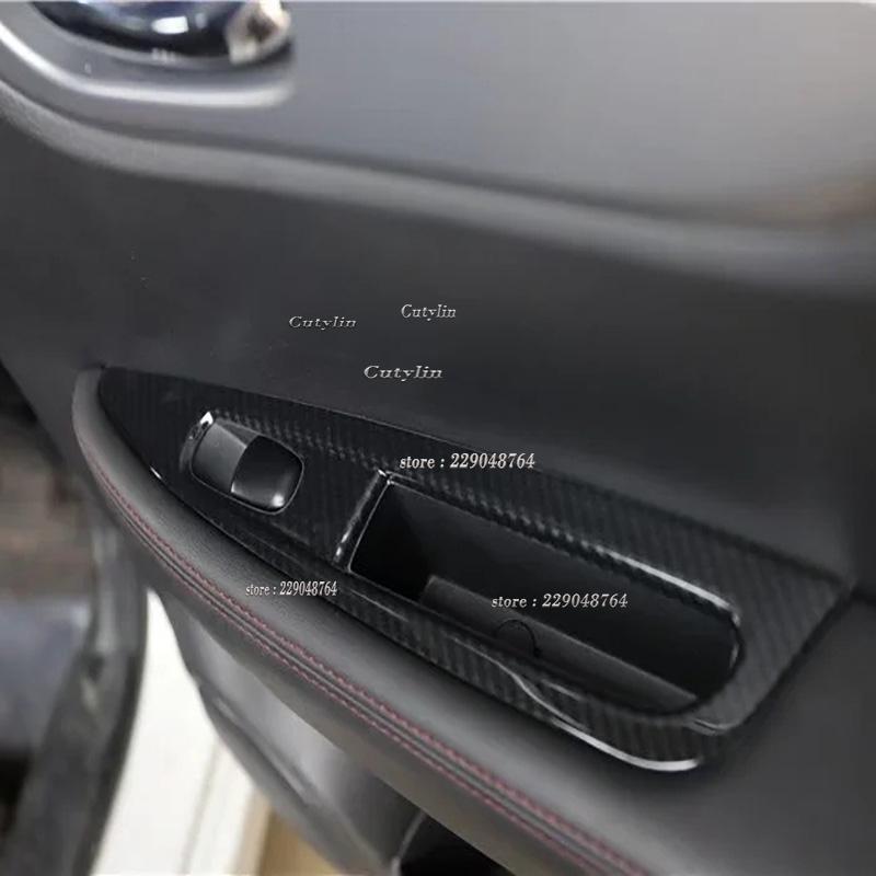 LHD RHD Для Nissan Qashqai J11 ABS Углеродное волокно Аксессуары для интерьера Рамка крышки переключателя бокового окна Декор автомобиля