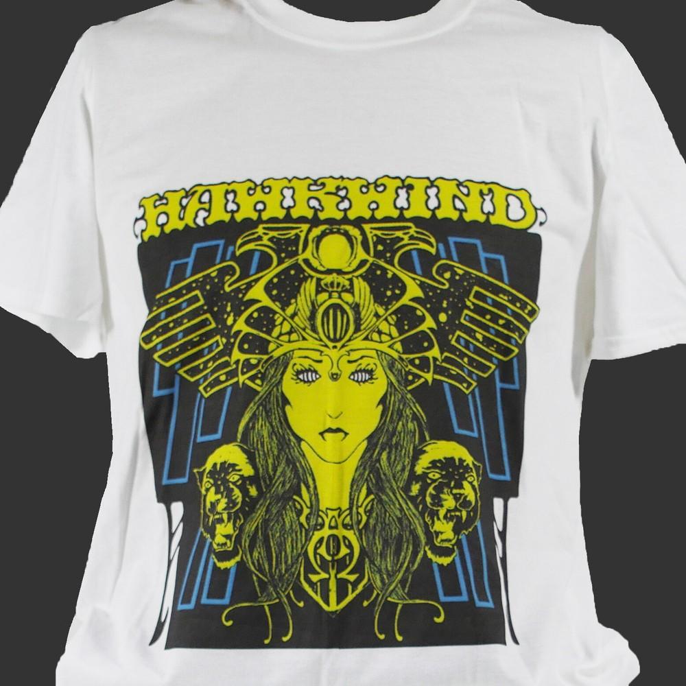 HAWKWIND ПРОГ РОК МЕТАЛ ФУТБОЛКА унисекс белая S-3XL