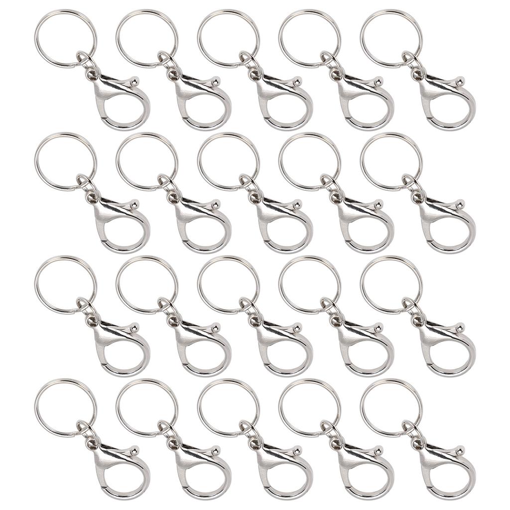 20Pcs Key Chain Clip Hook Swivel Lanyard Snap Keychain Key Ring DIY Accessories Hardware21x35mm Big