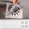 50 шт. 10*10 см одноразовые наклейки для сливного отверстия в полу, наклейки для фильтра против засорения волос в ванной, квадратная сетка для сливного отверстия в душе