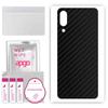 apgo Защитная наклейка-скин для задней панели, совместимая с Sharp Basio Active, Пленка-обертка, Фольга, Винил - Узор Карбон Черный