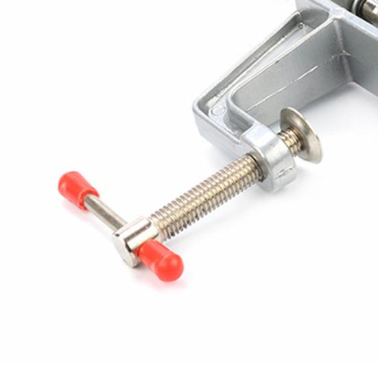 Bench Clamp Adjustable High Hardness Stable Clamp-on Mini Jaw Bench Vise Carpentry Supply