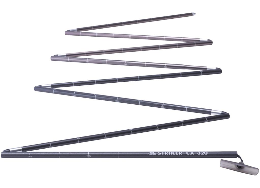 MSR Outdoor Складной Шест Ударник CX320 320см Снежная Гора Японский 40156 8 частей [Официальный Продукт]
