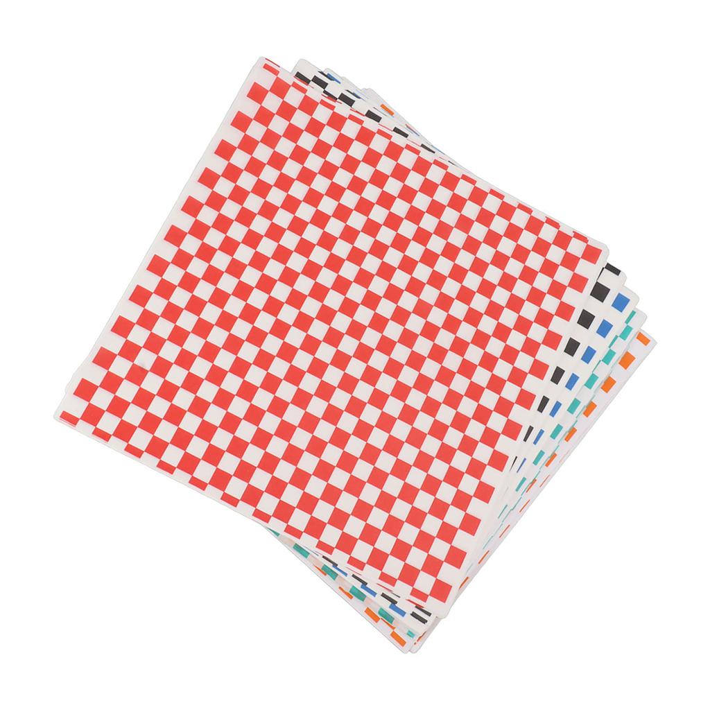 240 листов клетчатой сухой вощеной бумаги для деликатесов, жиростойкие подкладки для пищевых корзин, оберточная бумага для деликатесов, воск